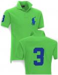 polo ralph lauren  tee shirt number coton vert three